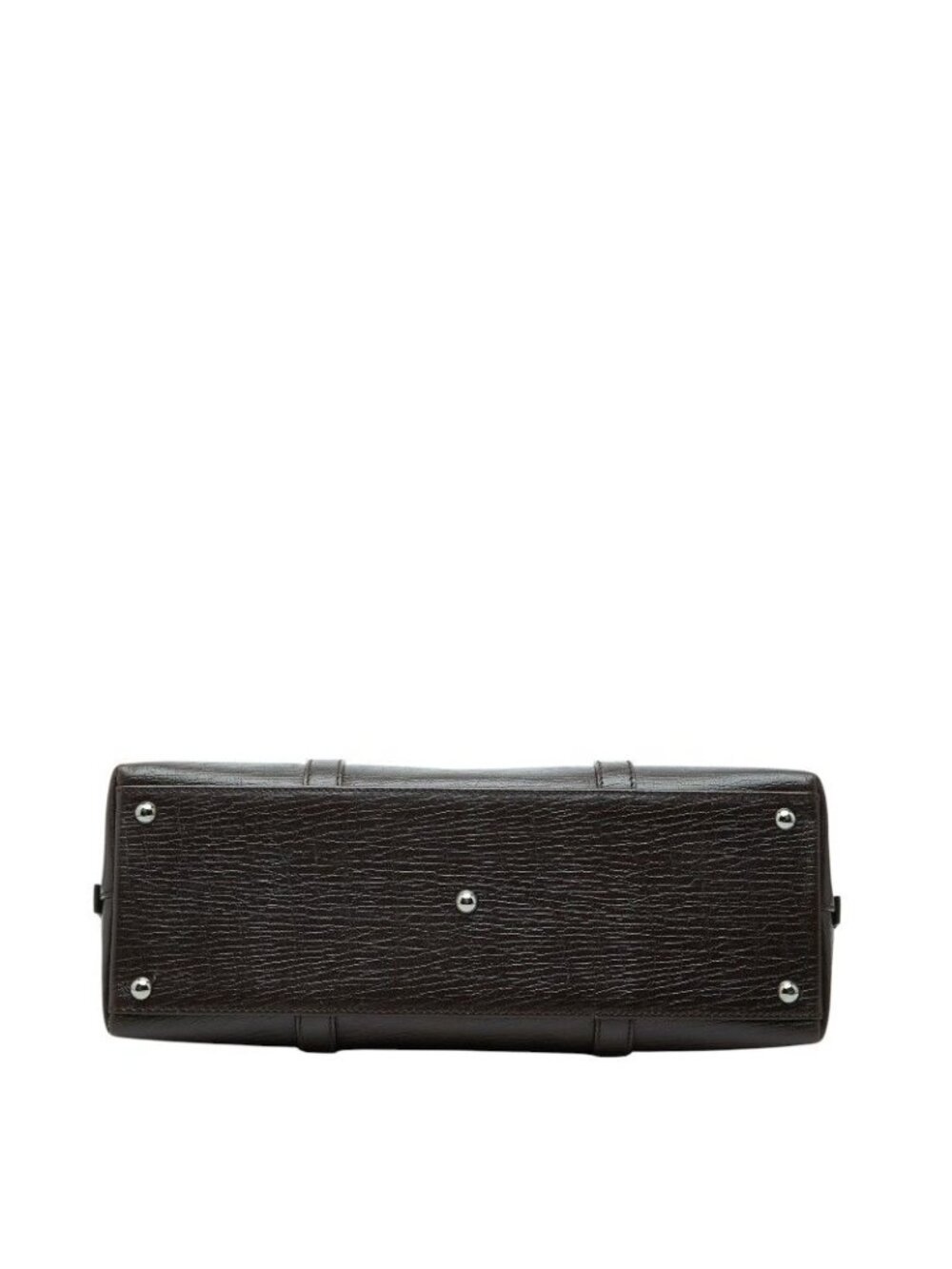 Gucci Logo Tote Business Dark Brown Leather - Picture 3 of 10